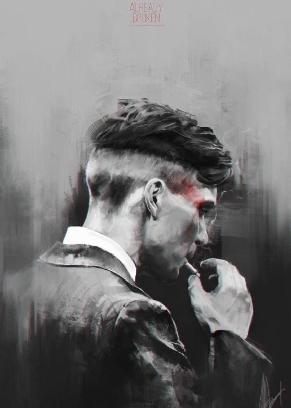 Create meme: Thomas Shelby, peaky blinders-Thomas Shelby, Thomas Shelby with a cigarette