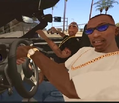 Create meme: Carl Johnson , 2023 meme, gta san 