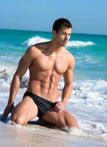 Create meme: the guys on the beach, beautiful men at the beach