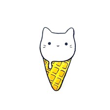 Создать мем: милое мороженое, кот мороженое, мороженое котик пиэнчи