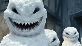 Create meme: snowman, snowman horror, snowman