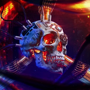 Create meme: skull, neon skull Wallpaper, skull art