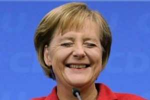 Create meme: opinion Merkel 2018, Angela Merkel smile, Merkel which has broken the plane jokes