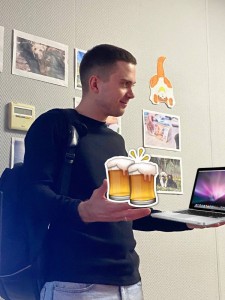 Create meme: face, beer, people