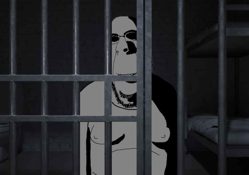 Создать мем: тюрьма анимация, темнота, человек