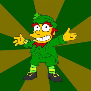 Create meme: the simpsons, saint patrick, st patrick