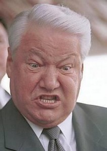 Create meme: Yeltsin evil