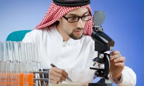 Create meme: the arab scholar, arab scientists, arab chemists