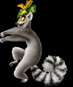 Create meme: madagascar 3, lemur, the king of the lemurs