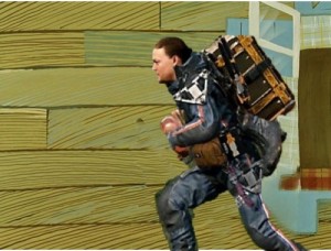 Create meme: backpack exoskeleton, the passive exoskeleton dlrow hkust, Still from the film