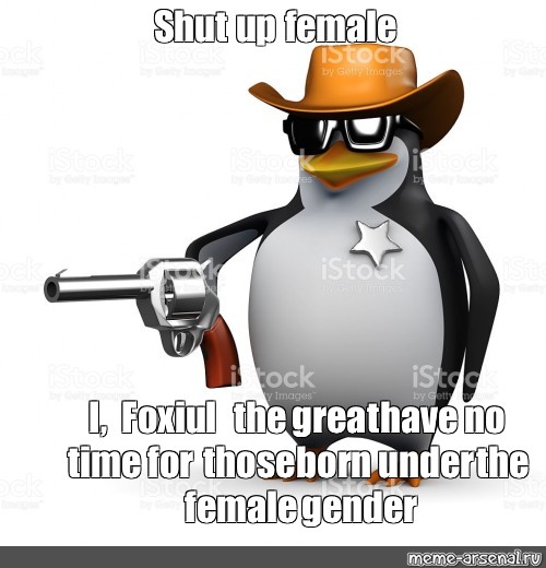 Meme Shut Up Female I Foxiul The Great Have No Time For Those Born Under The Female Gender All Templates Meme Arsenal Com