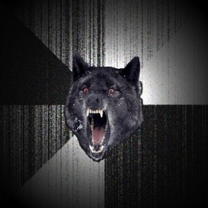 Создать мем: angry wolf, безумный волк, злобный волк