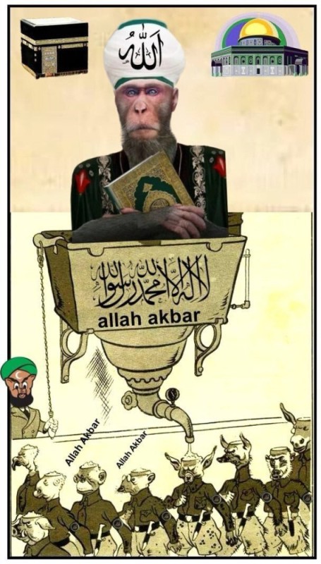 Создать мем: людей, allah akbar, мусульман