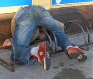 Create meme: man sleeps on bench, drunk cyclist photo, photos of drunks