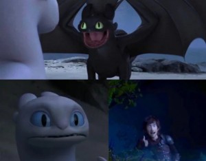 Create meme: How to train your dragon, how to train your dragon 3 toothless, light fury httyd toothless and