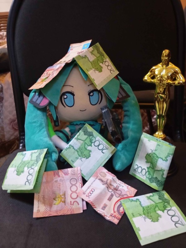 Create meme: Mika's stuffed toy, hatsune miku plush toy, plush toy