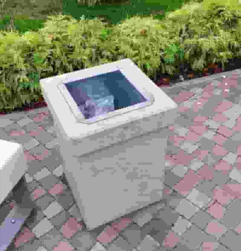 Create meme: urn, concrete square urn 420x420x460, concrete urn