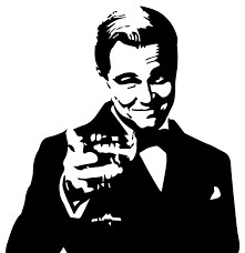Create meme: the great Gatsby, Leonardo DiCaprio with a glass of, Leonardo DiCaprio