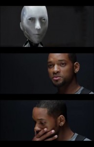 Create meme: you're just a machine, imitation of life, imitation of life, will Smith I robot meme