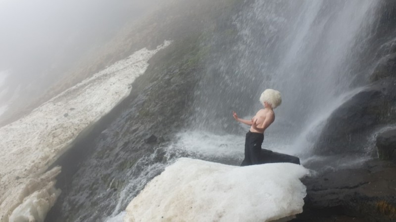 Create meme: girl , people , waterfall maiden braids