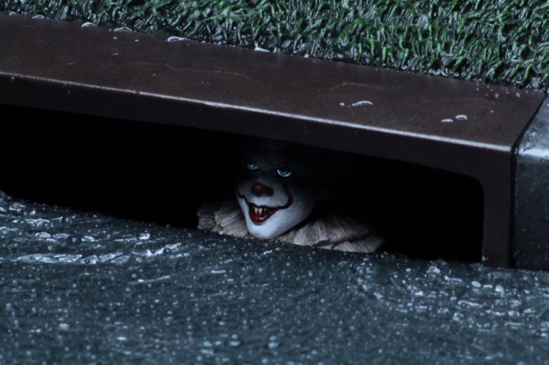 Create meme: pennywise movie 2017 sewer, darkness, It's Georgie and Pennywise in the Sewers it's 2017