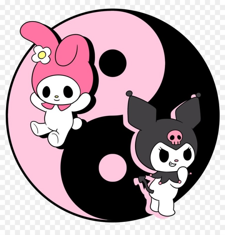 Create meme: Kitty Kuromi, kitty kuromi, kuromi hello kitty