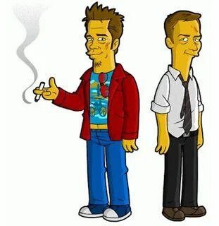 Create meme: Edward Norton The Simpsons, Simpson's characters, characters in the style of the Simpsons