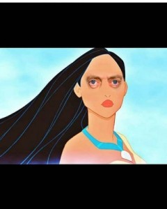 Create meme: disney princess, the eyes of Steve Buscemi snow white, Pocahontas photo Princess