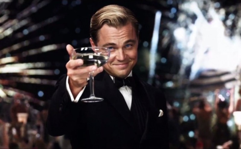 Create meme: leonardo dicaprio, DiCaprio Gatsby, Leonardo DiCaprio with a glass of