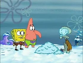 Create Meme Snow Snow Spongebob Squarepants Squidward