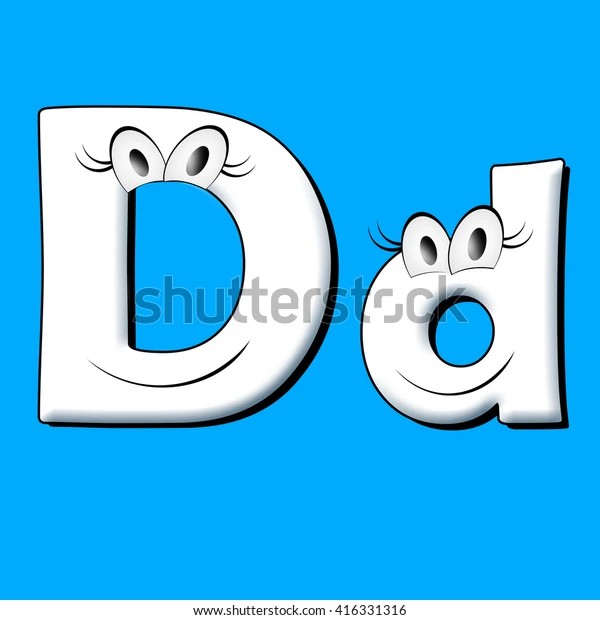 Create meme: english letter d, letters , coloring letters of the alphabet