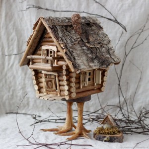 Create meme: the hut of Baba Yaga, hut on chicken legs