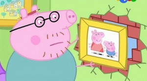 Create meme: pepa, daddy pig, peppa pig in Russian