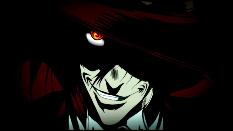 Create meme: anime hellsing alucard, hellsing anime, alucard hellsing smile