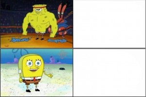 Create meme: spongebob meme, inflated spongebob, meme spongebob