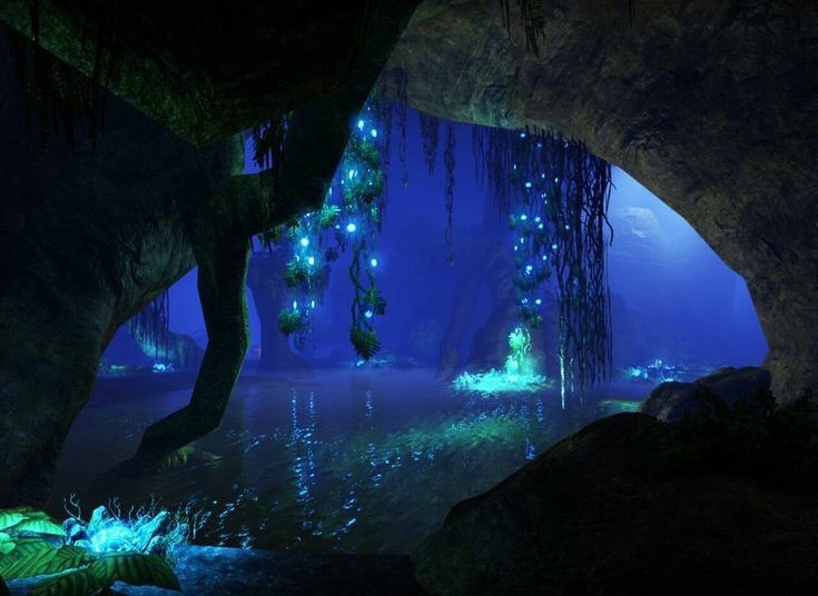 Create meme: a fantastic world, ark aberration, ark aberration waterfall