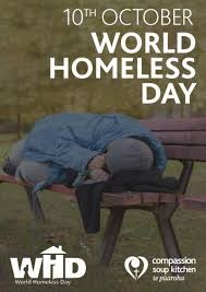 Create meme: world homeless day, homeless helping the homeless, help the homeless