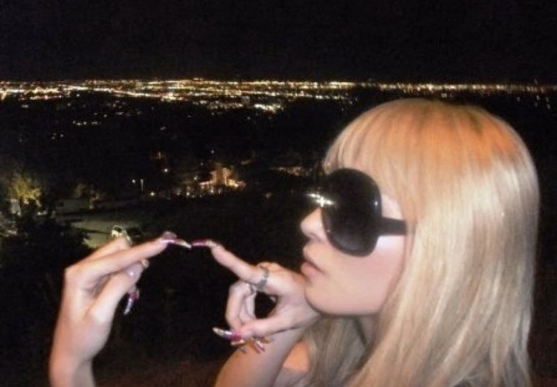 Create meme: girl , lady gaga smoking, Lady Gaga smokes