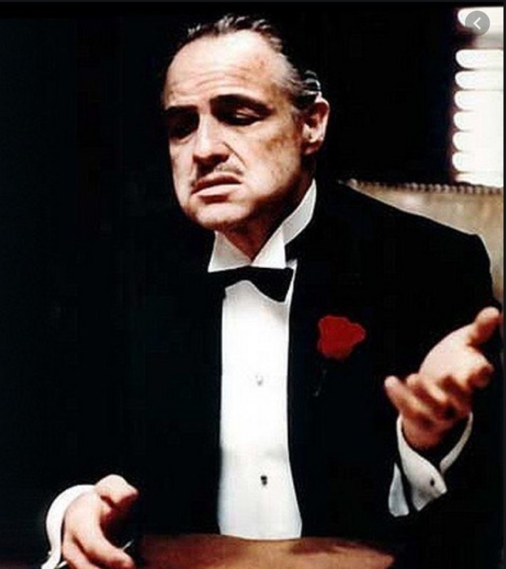 Create meme: don Corleone meme template, don Corleone memes, don Corleone without respect