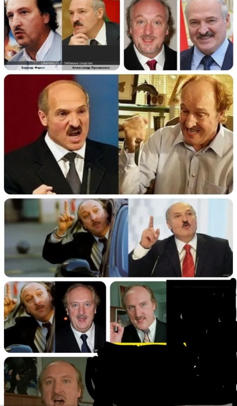 Create meme: Bernard Farsi and Lukashenko, Alexander Lukashenko , father lukashenko