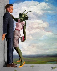 Create meme: woman, picture, surrealism