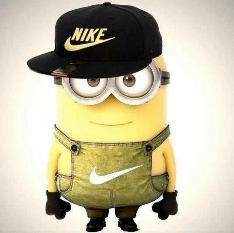 Create meme: minion Nike, minions , Minion Max