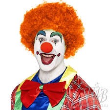 Создать мем: грим клоунский, парик клоун, клоун рыжий