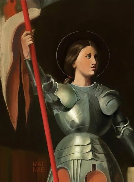 Create meme: Joan of Arc, Jeanne d'arc, painting by Joan of Arc