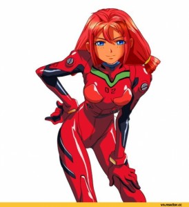 Создать мем: бесцеремонно, neon genesis evangelion, asuka langley soryu