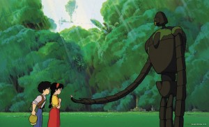 Создать мем: studio ghibli, витраж лапута, hayao miyazaki