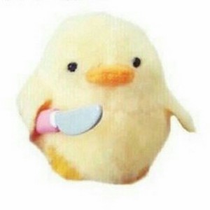 Create meme: twitter, friends meme, duck with knife