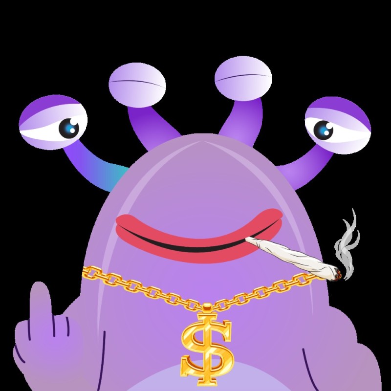 Create meme: purple monster, Monster Corporation heroes Octopus, purple monsters