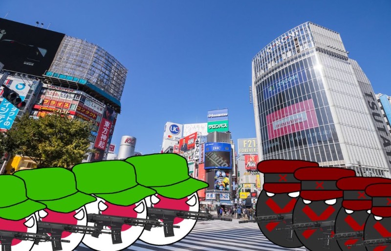 Создать мем: in tokyo, bit valley, shibuya