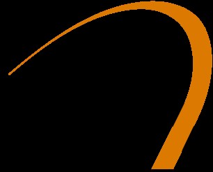 Создать мем: оранжевый полукруг, логотип 3dfx, orange line